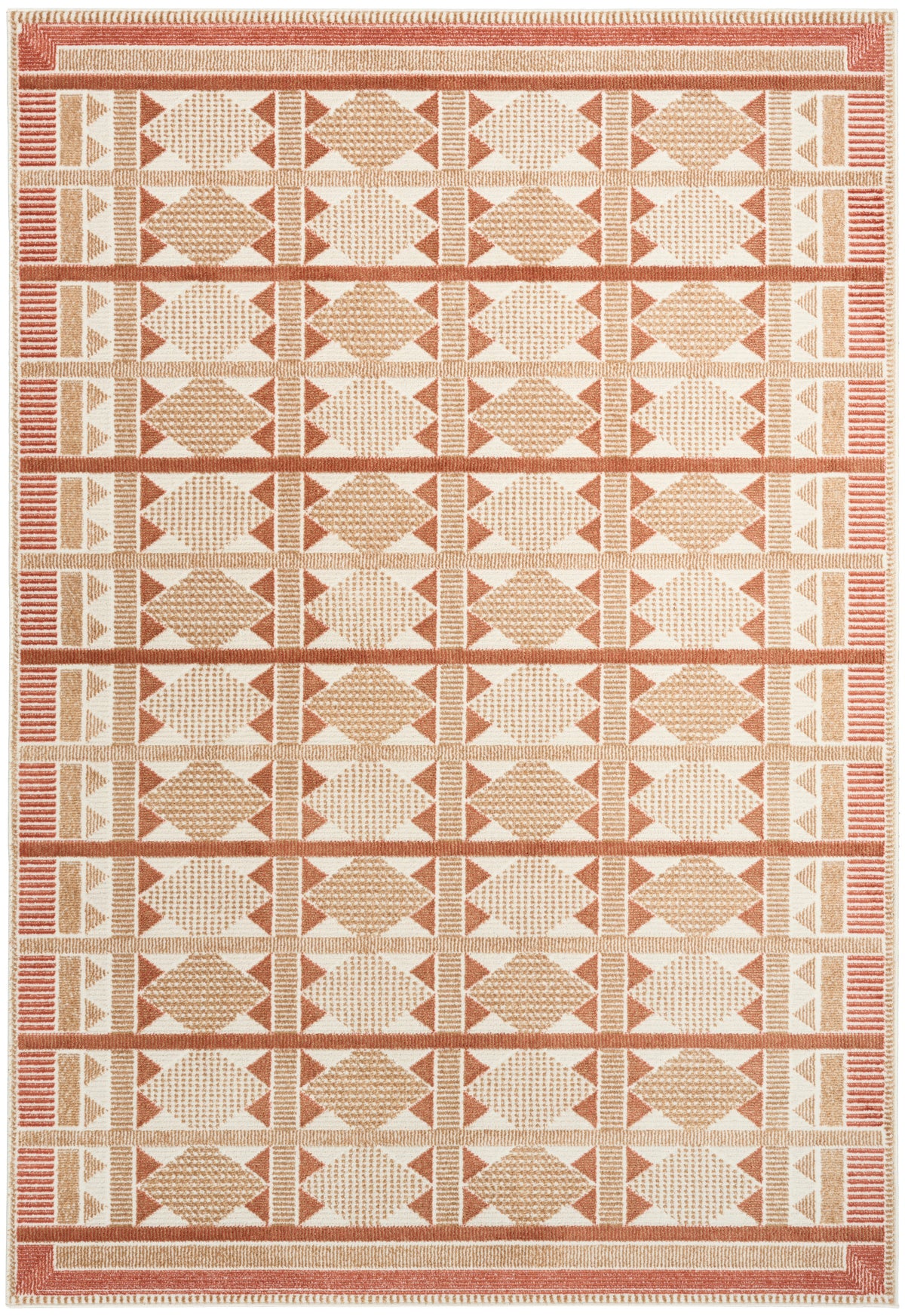 Nordic NRC06 Rust Rug - Rectangle