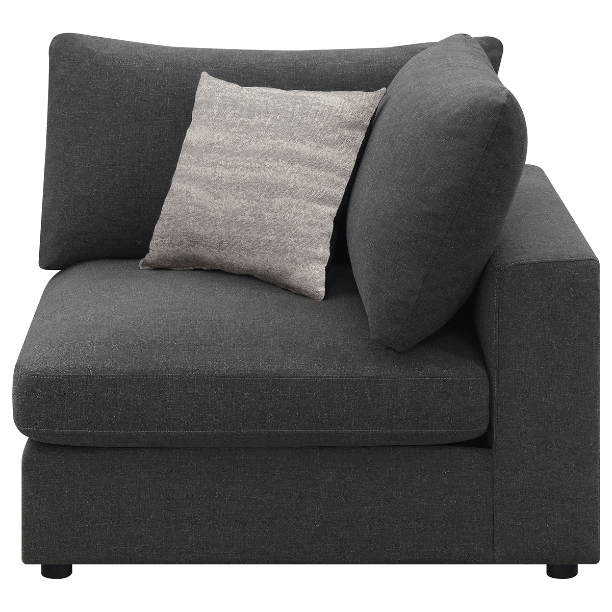 Serene Upholstered Corner - Charcoal