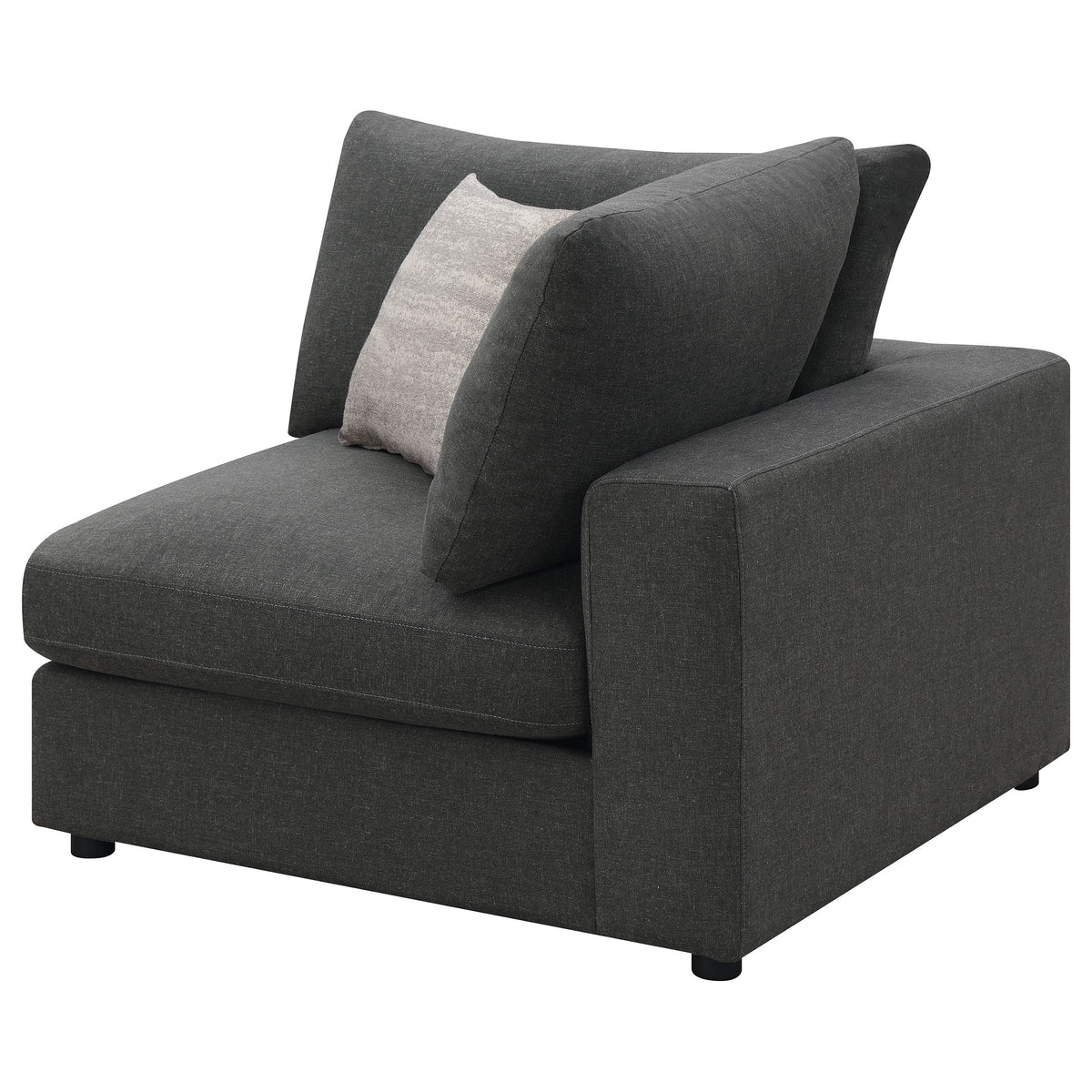 Serene Upholstered Corner - Charcoal