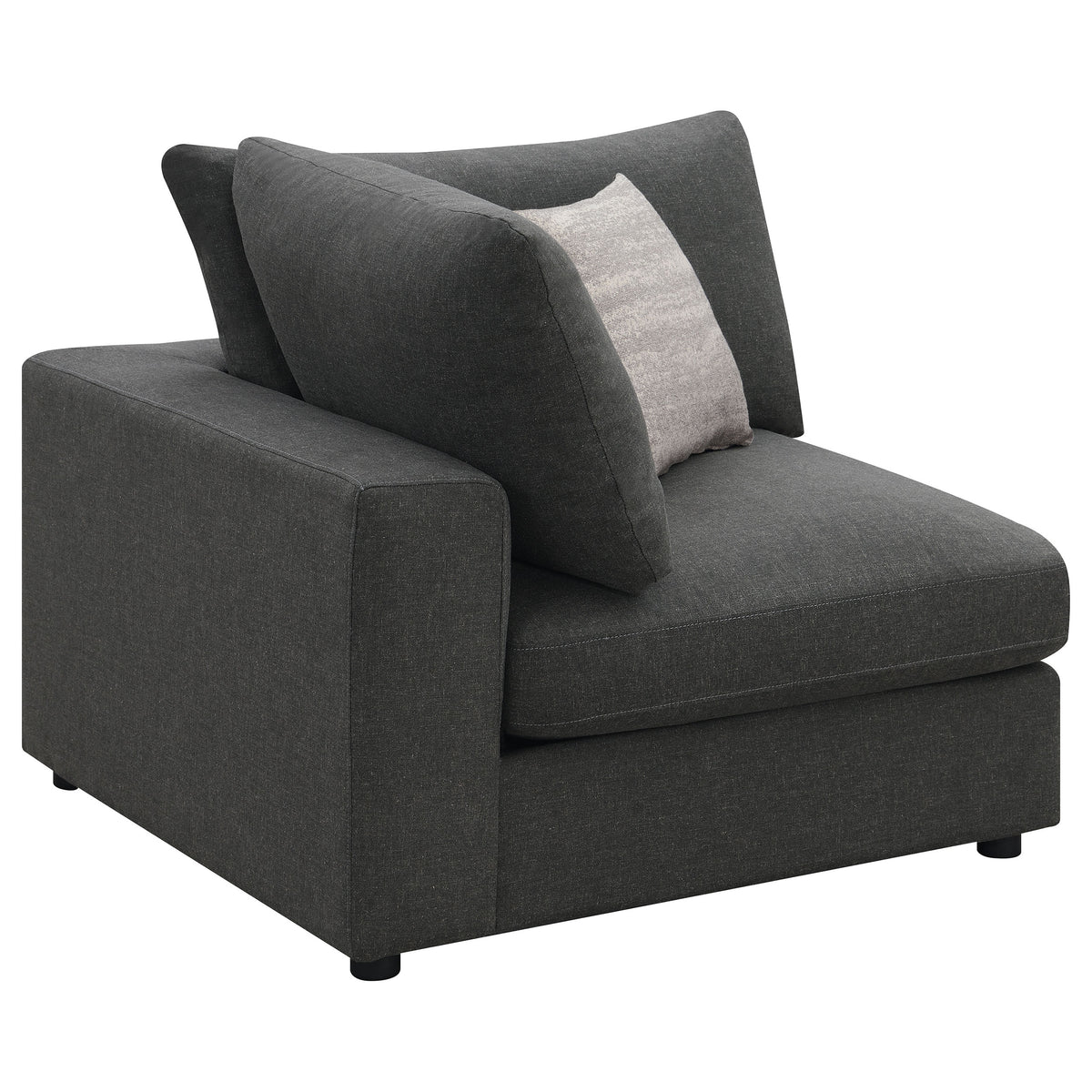 Serene Upholstered Corner - Charcoal