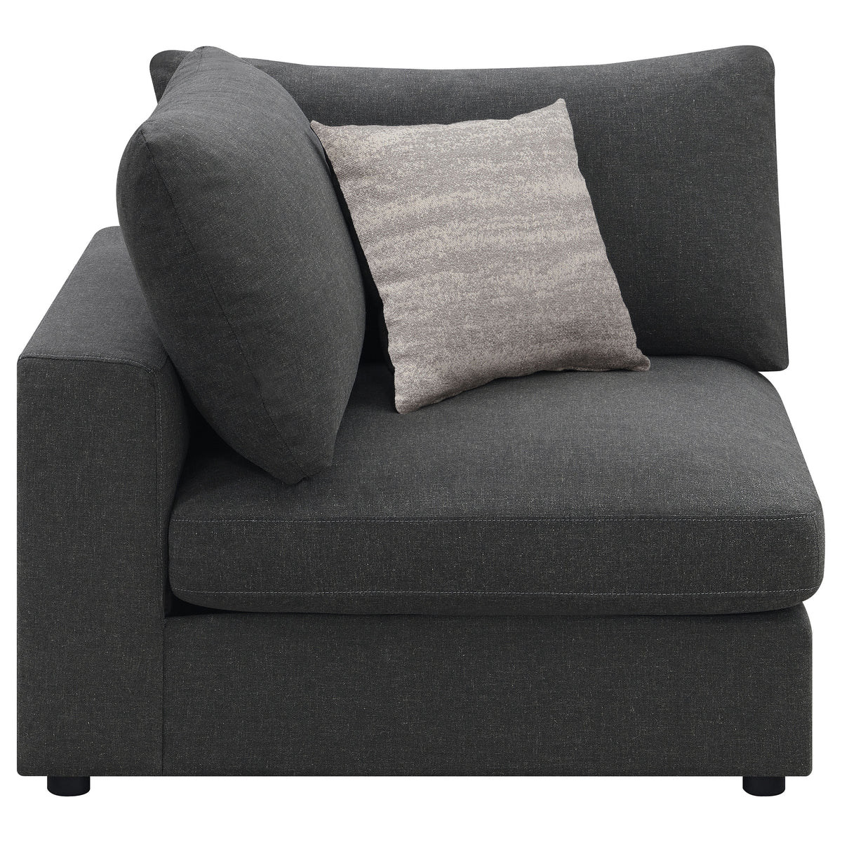 Serene Upholstered Corner - Charcoal
