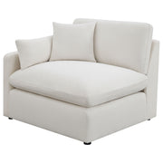 Hobson Upholstered Chair - Ivory, Left Arm Facing