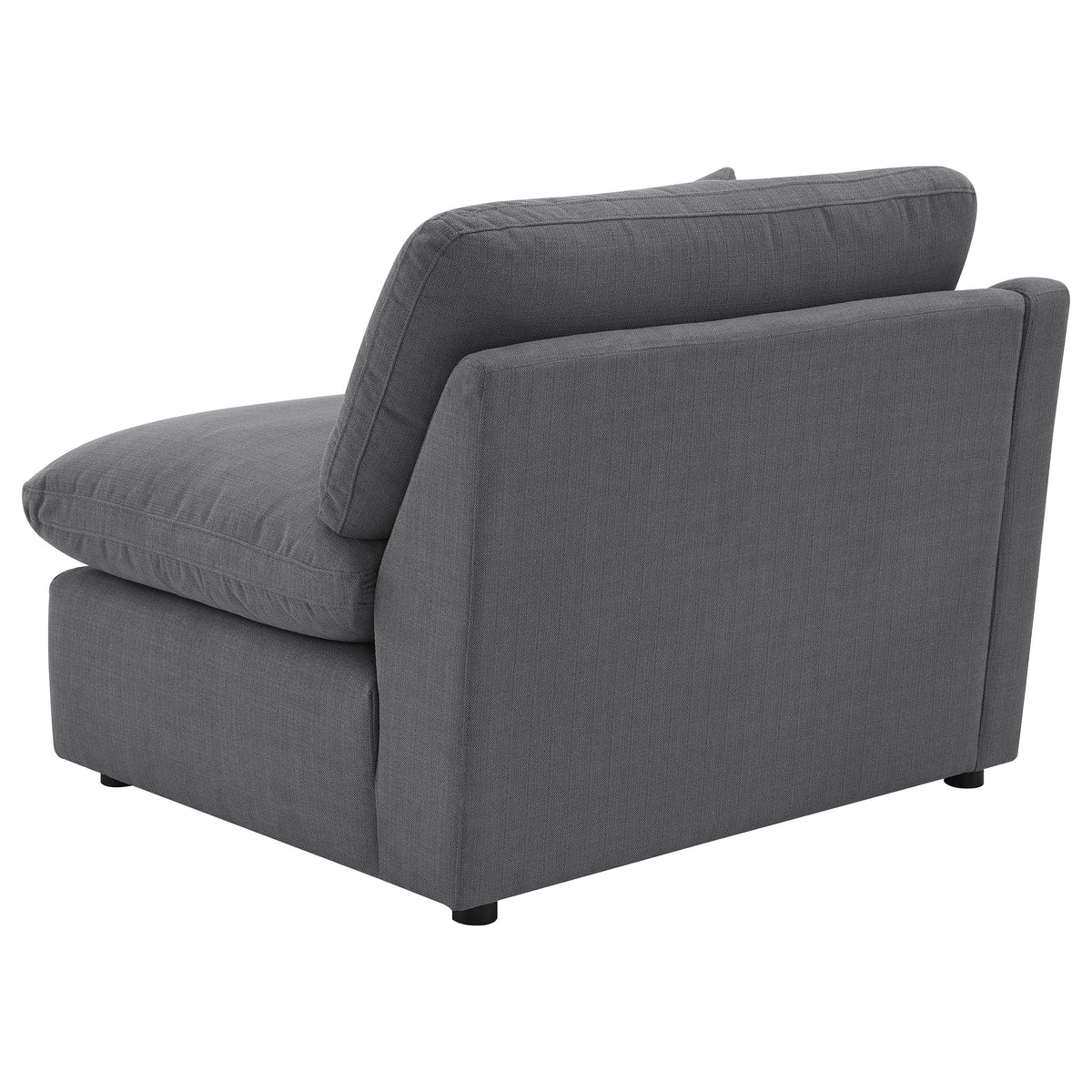 Hobson Upholstered Chair - Charcoal, Left Arm Facing