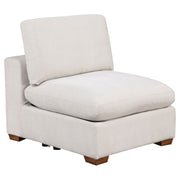 Lakeview Upholstered Armless Chair - Ivory