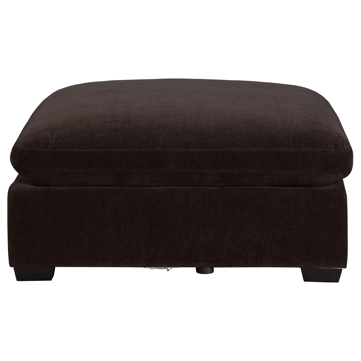 Lakeview Rectangular Upholstered Ottoman - Dark Chocolate