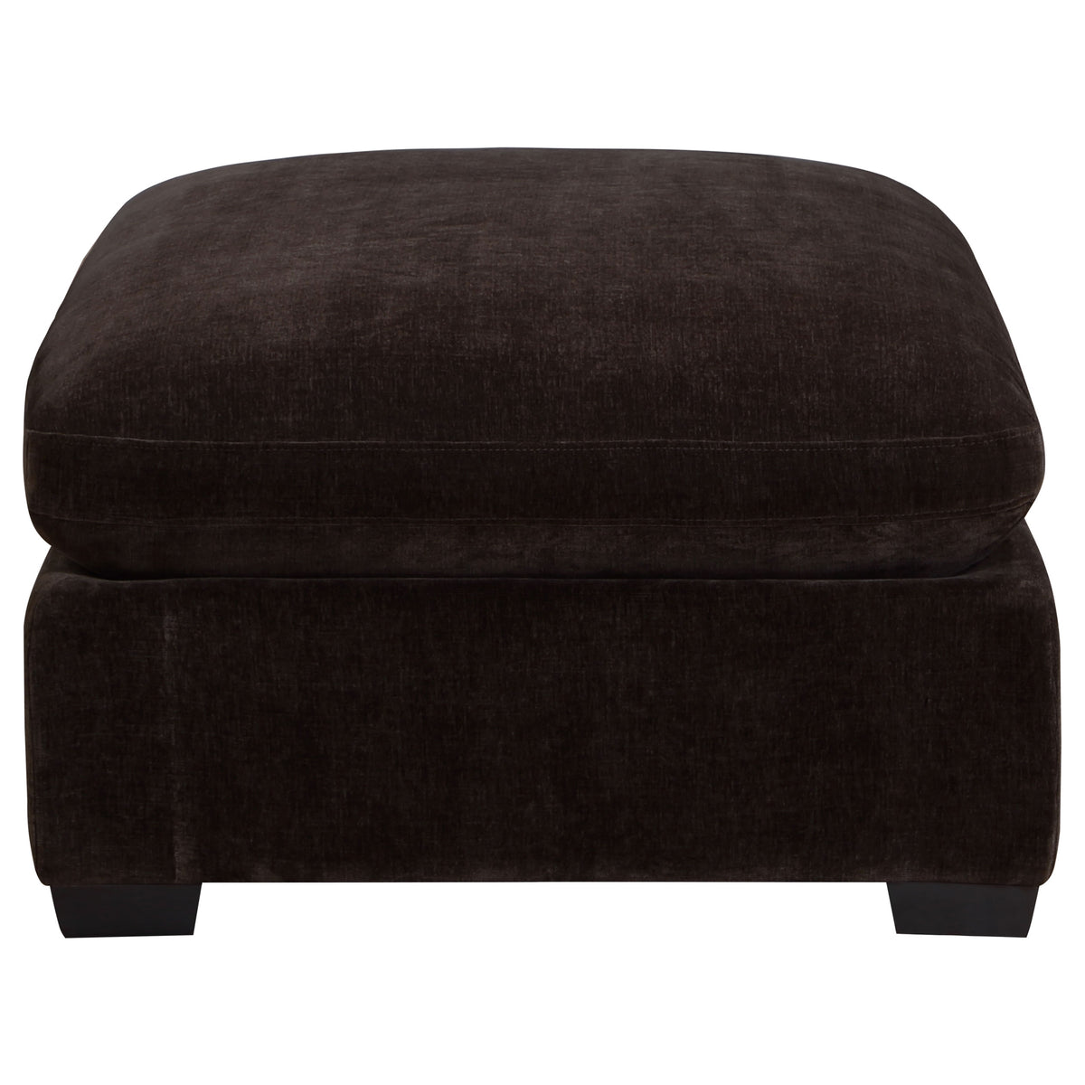 Lakeview Rectangular Upholstered Ottoman - Dark Chocolate