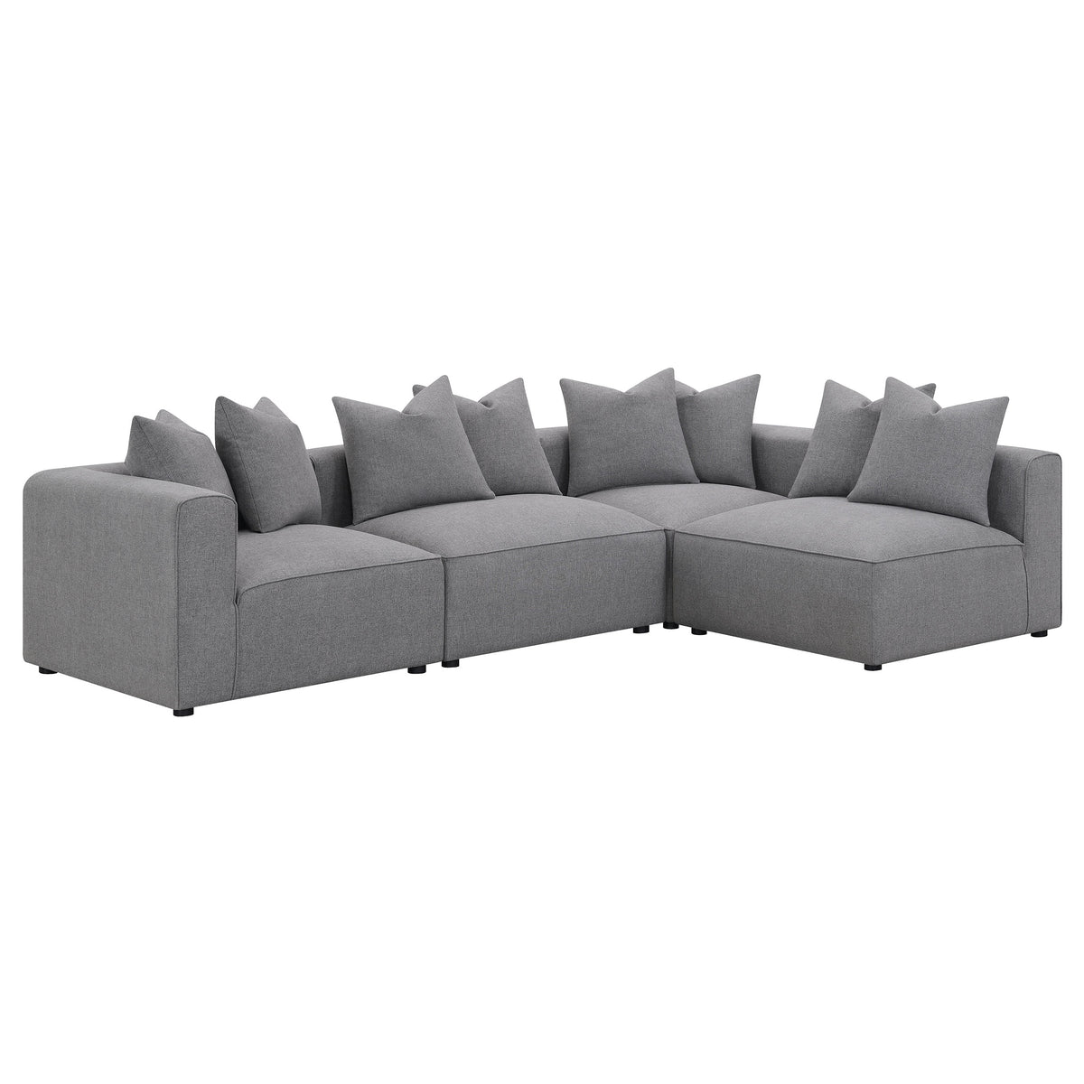 Jennifer Upholstered Armless Chair - Grey