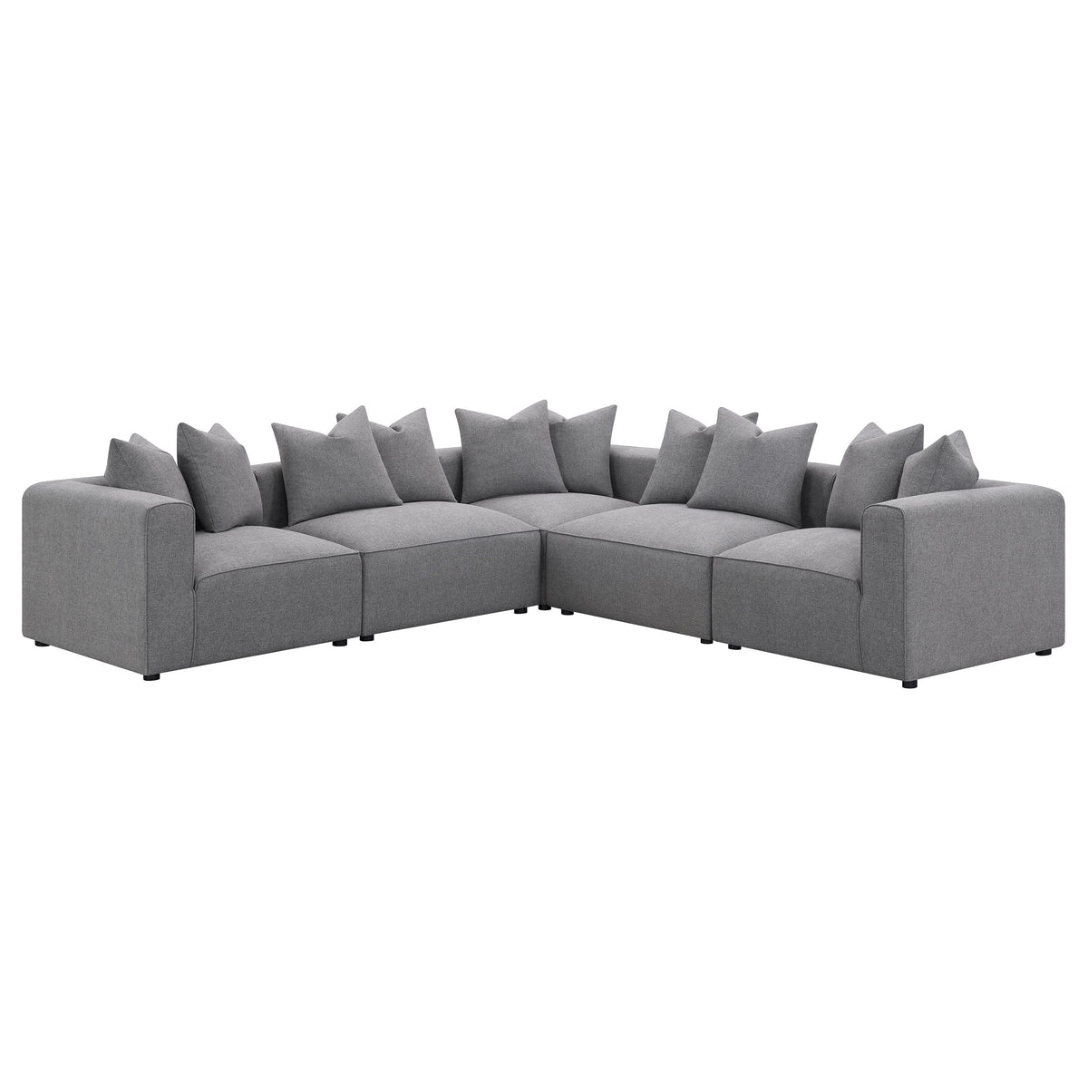 Jennifer Upholstered Armless Chair - Grey