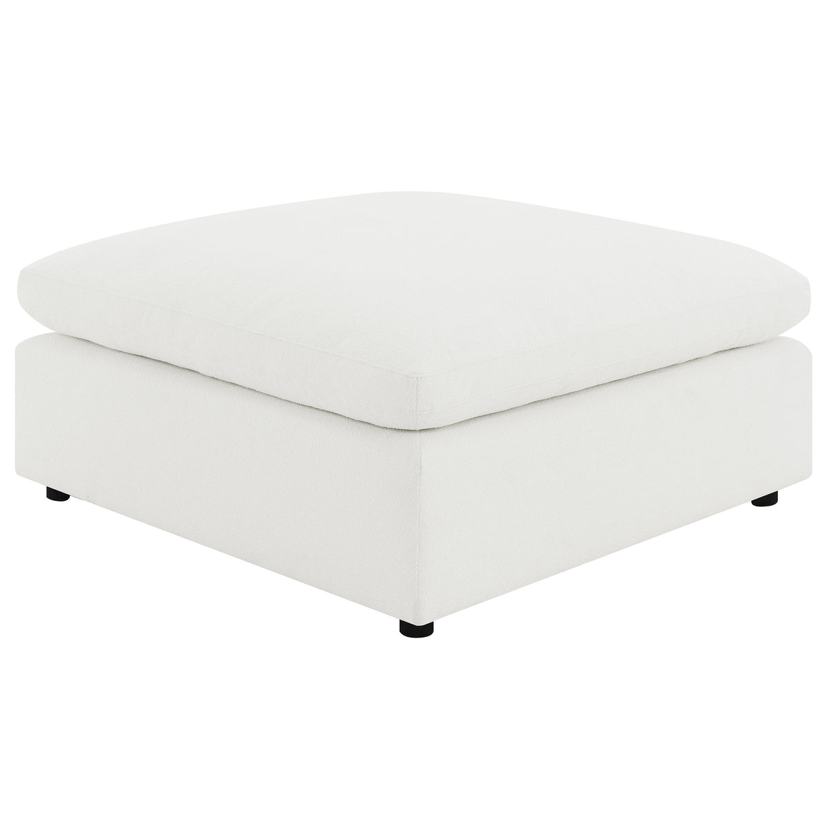 Raleigh 6-piece Boucle Upholstered Modular Sectional with 3 Corner Chairs and 2 Armless Chairs - Ivory