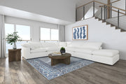 Raleigh 6-piece Boucle Upholstered Modular Sectional with 3 Armless Chairs and 2 Corner Chairs - Ivory