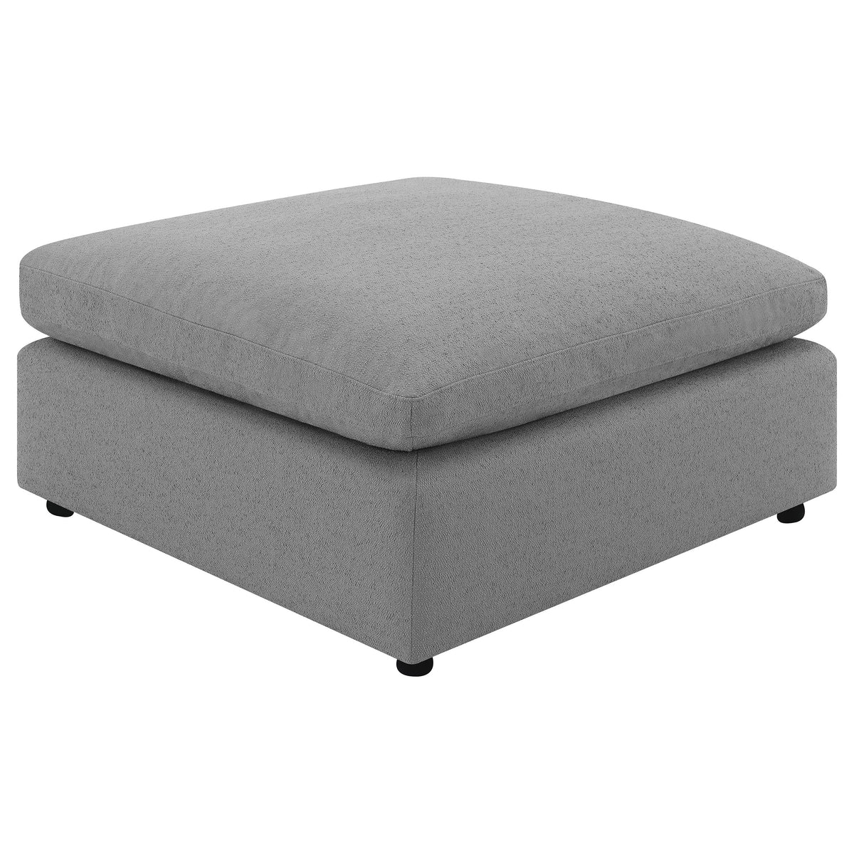 Raleigh 6-piece Boucle Upholstered Modular Sectional with 3 Corner Chairs and 2 Armless Chairs - Grey