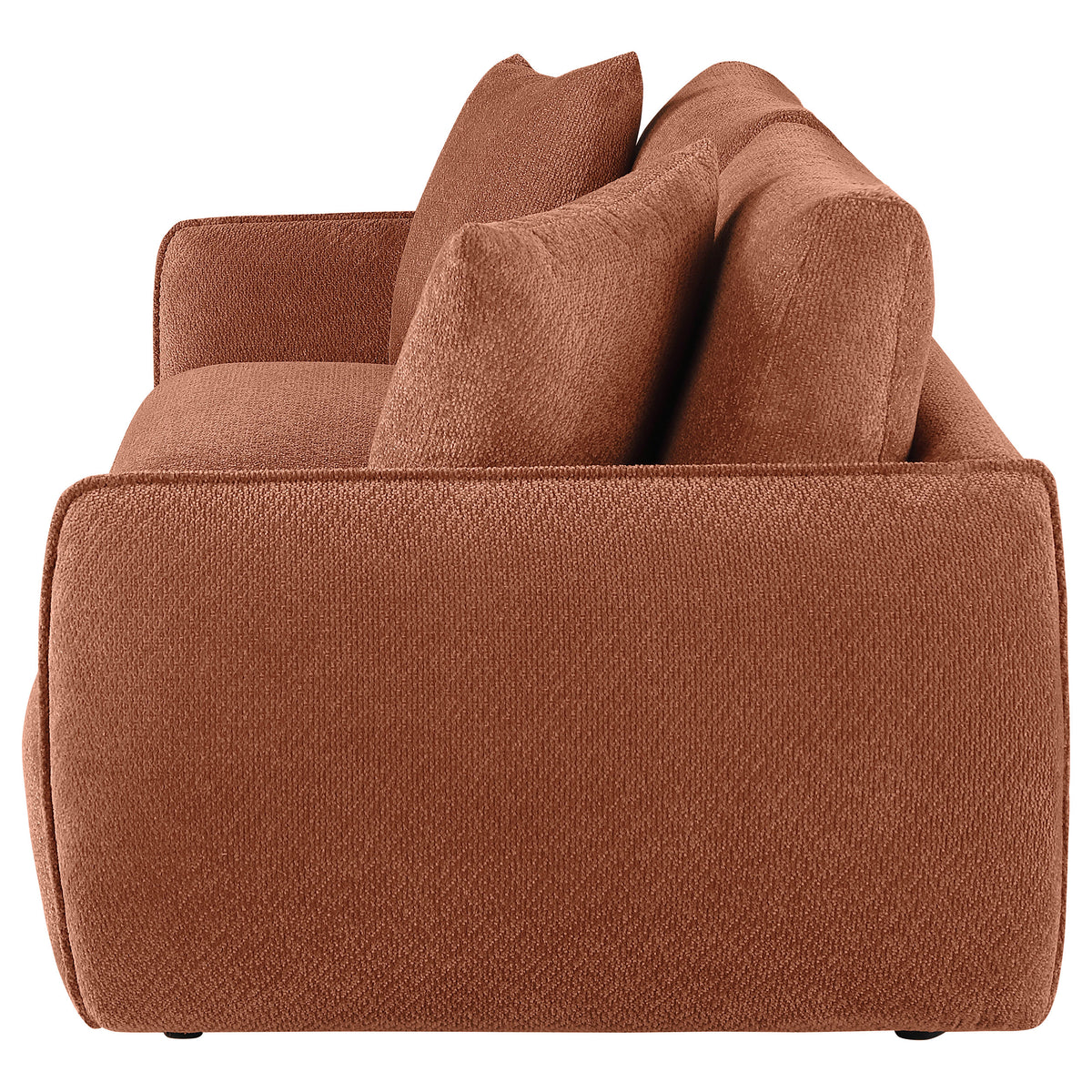 Elysia Fabric Upholstered Modular Lounge Loveseat - Coral