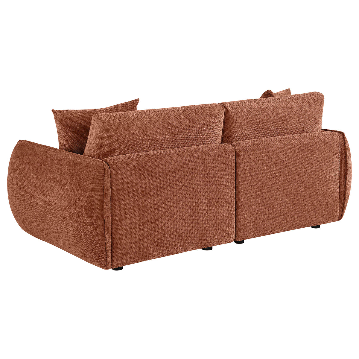 Elysia Fabric Upholstered Modular Lounge Loveseat - Coral