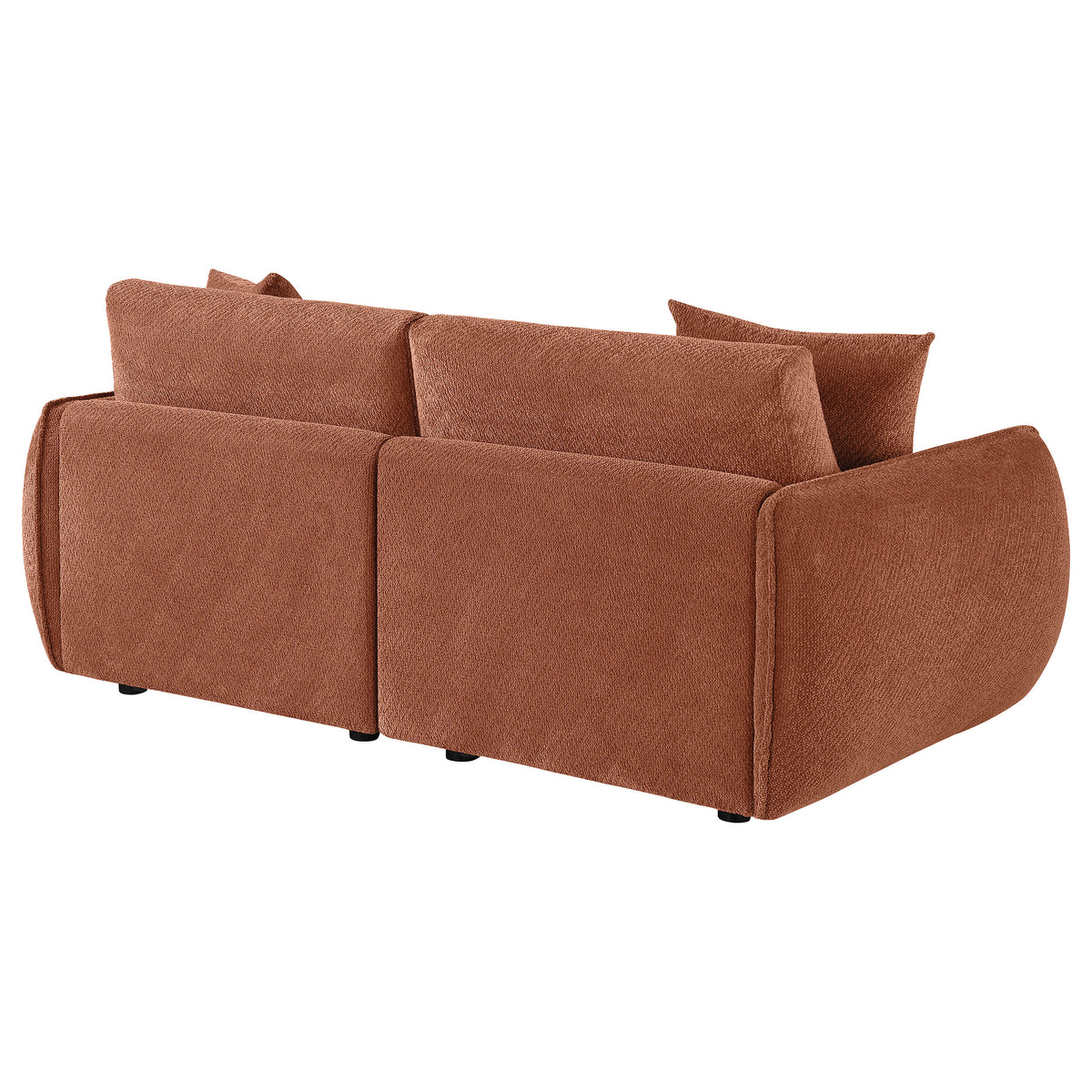 Elysia Fabric Upholstered Modular Lounge Loveseat - Coral