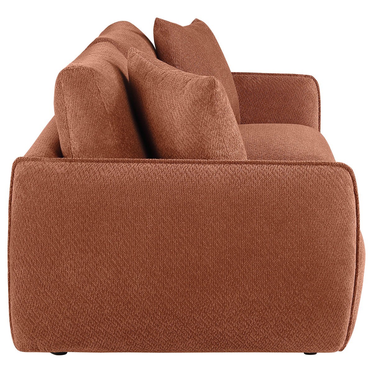 Elysia Fabric Upholstered Modular Lounge Loveseat - Coral
