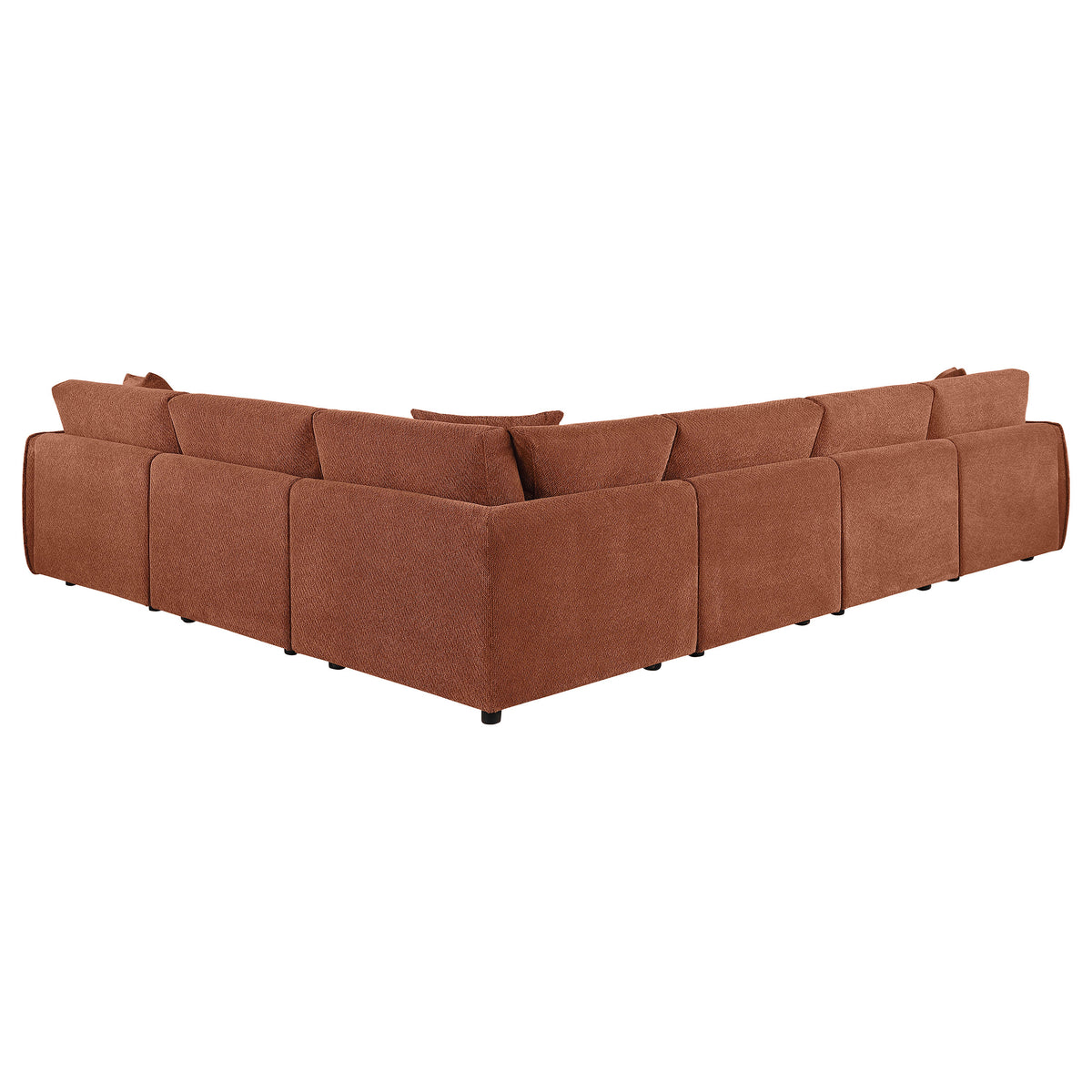 Elysia 6-piece Fabric Upholstered Modular Sectional Sofa - Coral