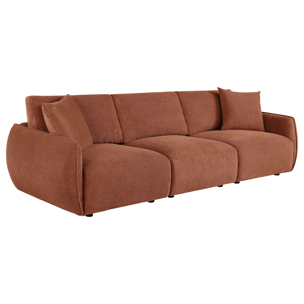 Elysia Fabric Upholstered Modular Lounge Sofa - Coral