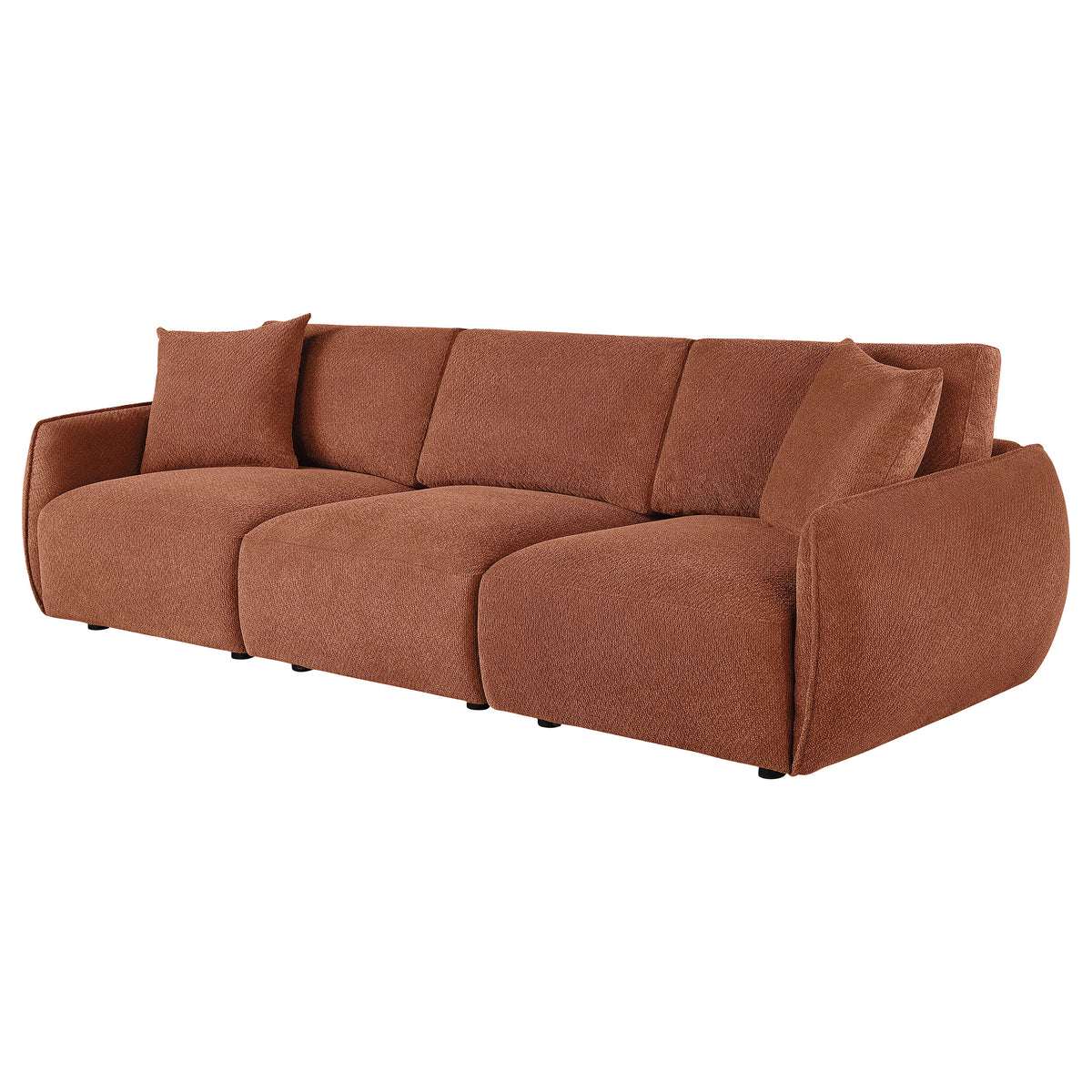 Elysia Fabric Upholstered Modular Lounge Sofa - Coral