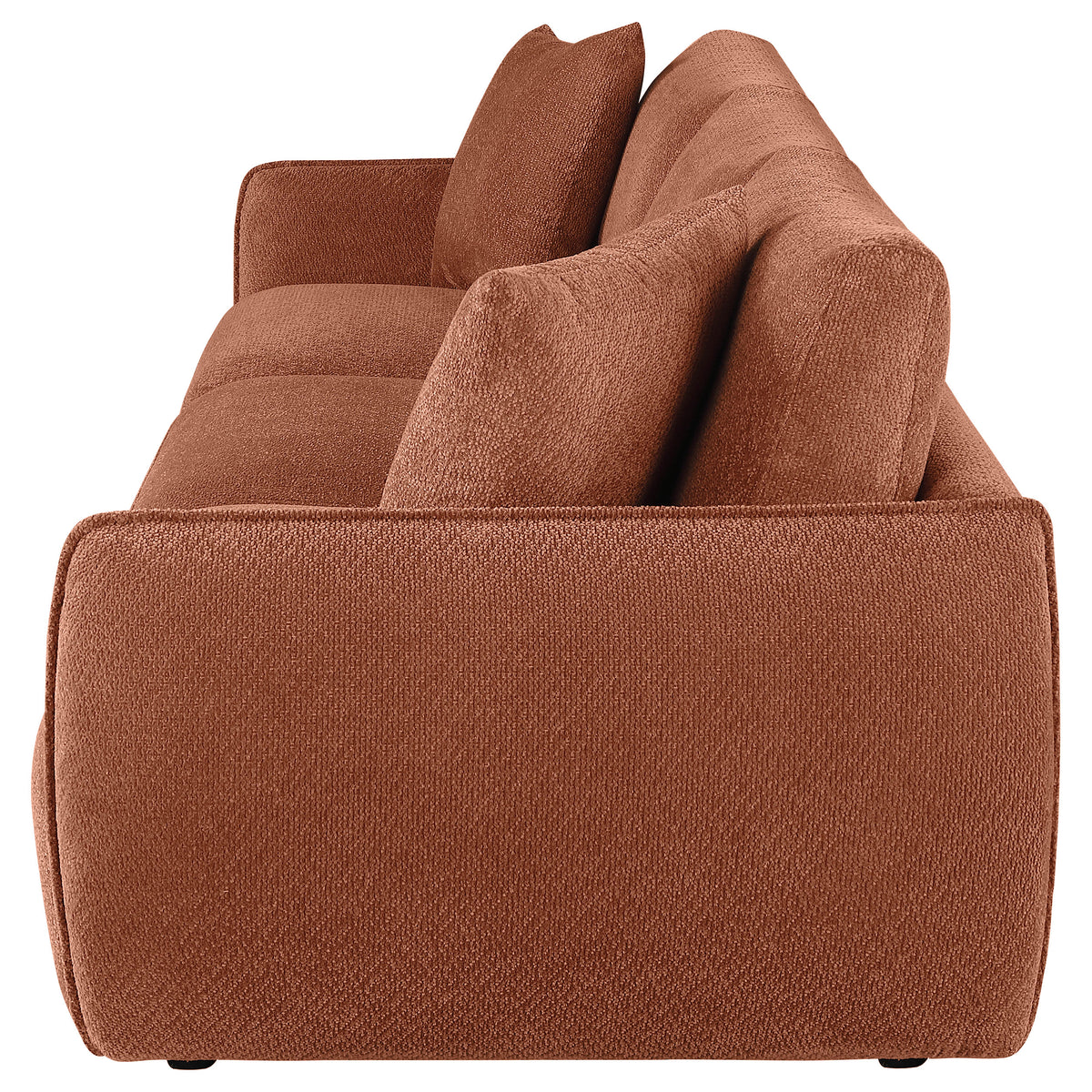 Elysia Fabric Upholstered Modular Lounge Sofa - Coral