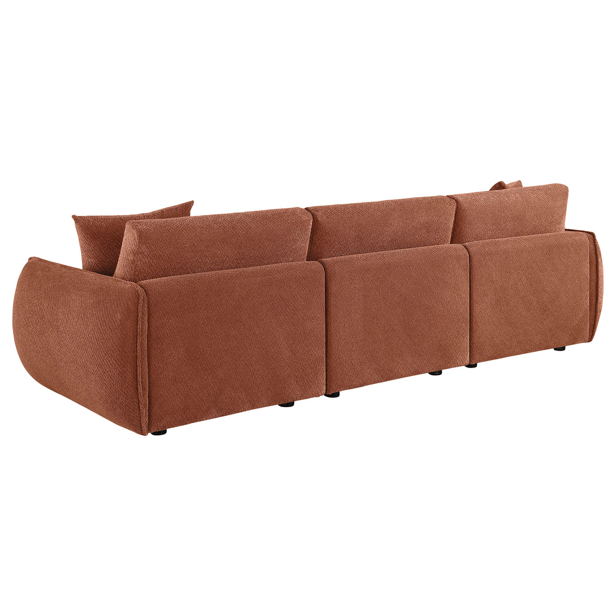 Elysia Fabric Upholstered Modular Lounge Sofa - Coral
