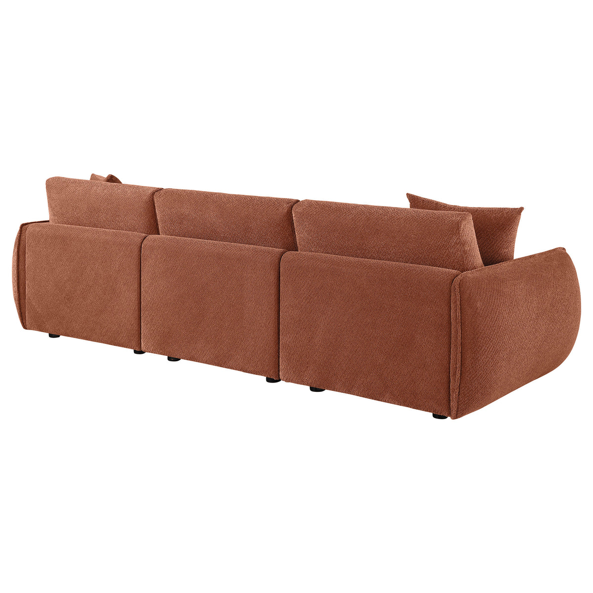 Elysia Fabric Upholstered Modular Lounge Sofa - Coral