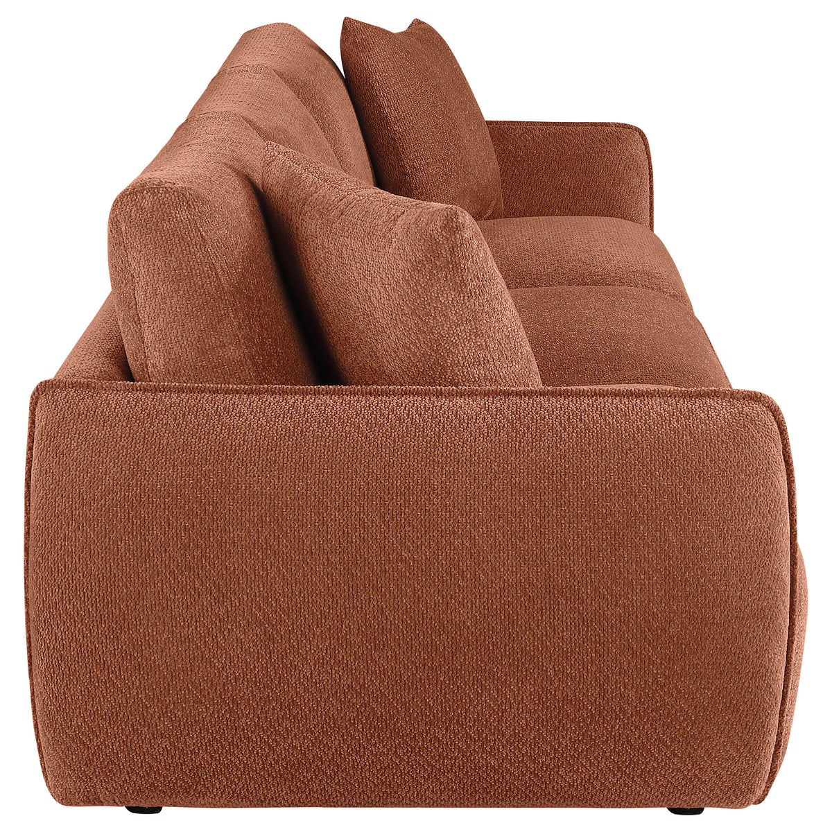 Elysia Fabric Upholstered Modular Lounge Sofa - Coral