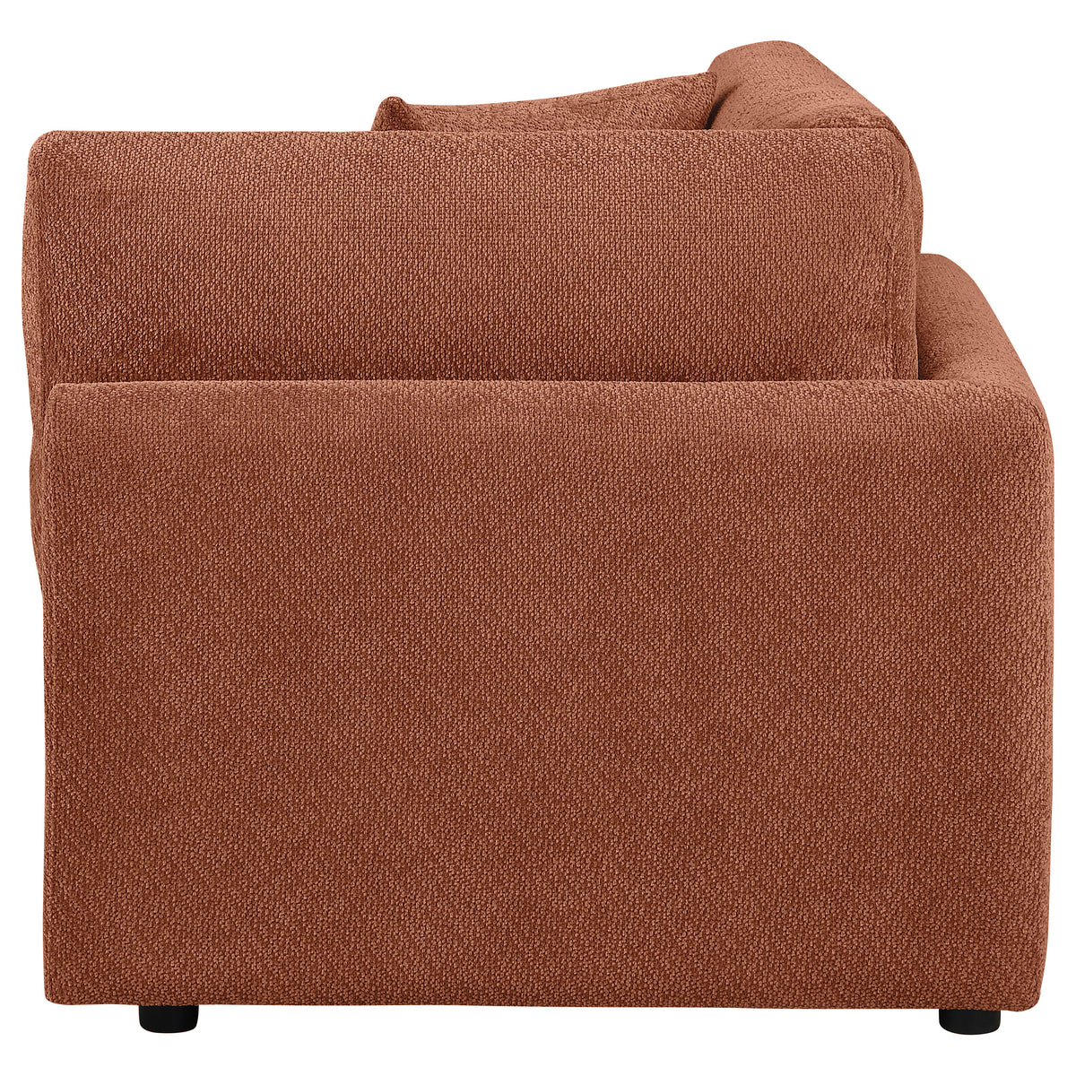 Elysia Fabric Upholstered Modular Corner Chair - Coral