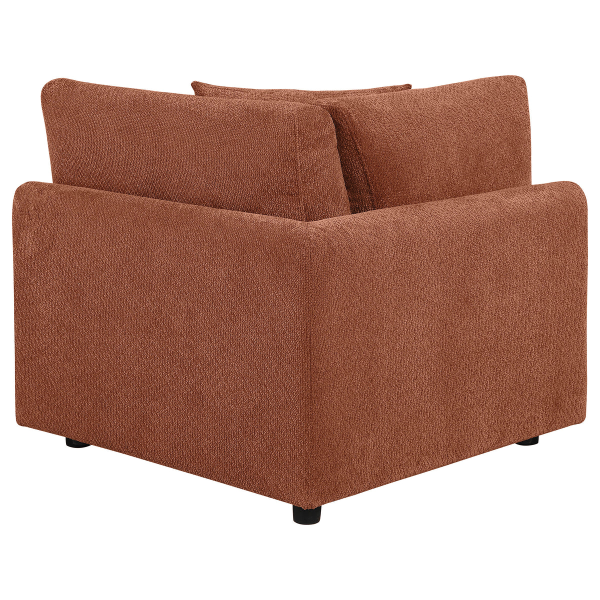 Elysia Fabric Upholstered Modular Corner Chair - Coral