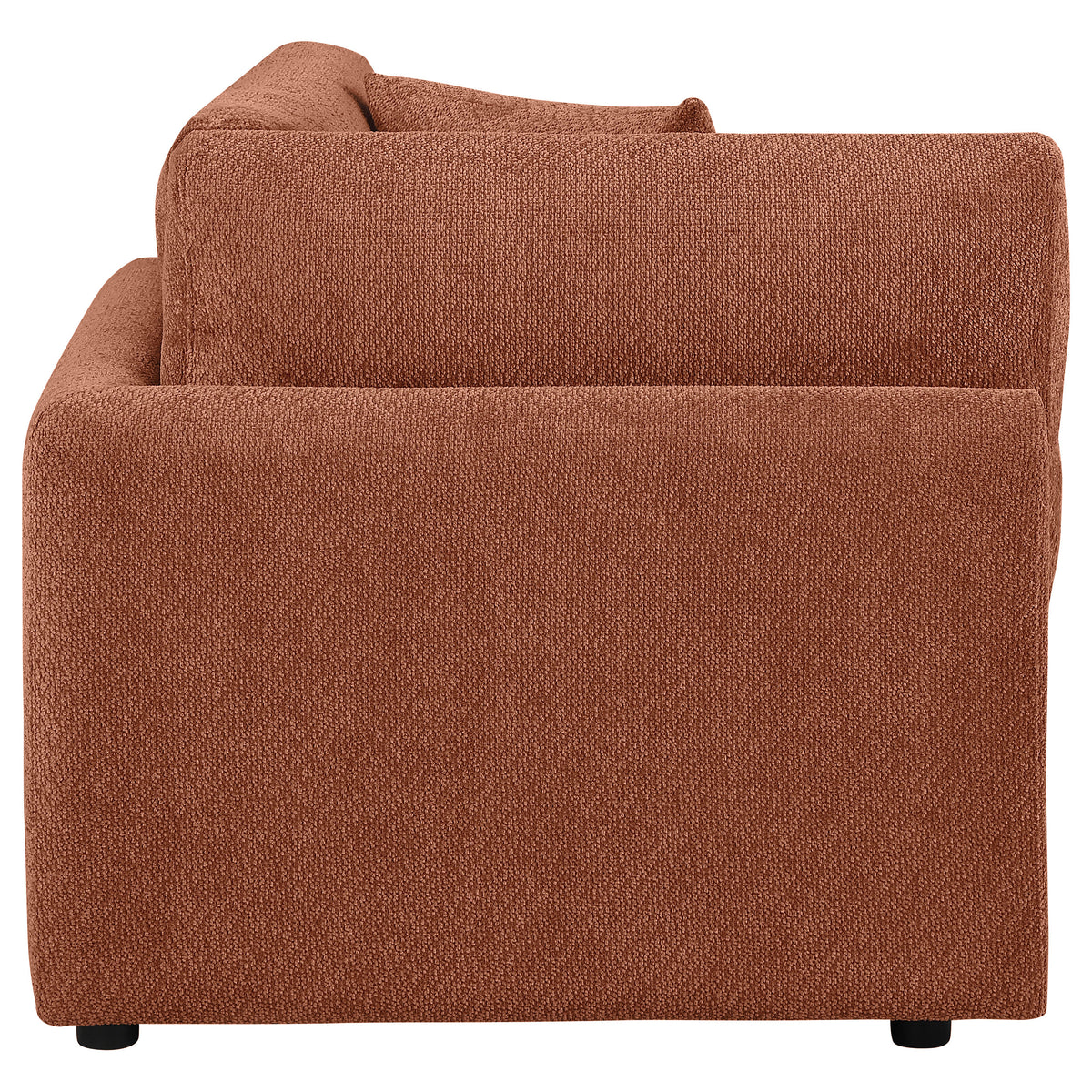 Elysia Fabric Upholstered Modular Corner Chair - Coral