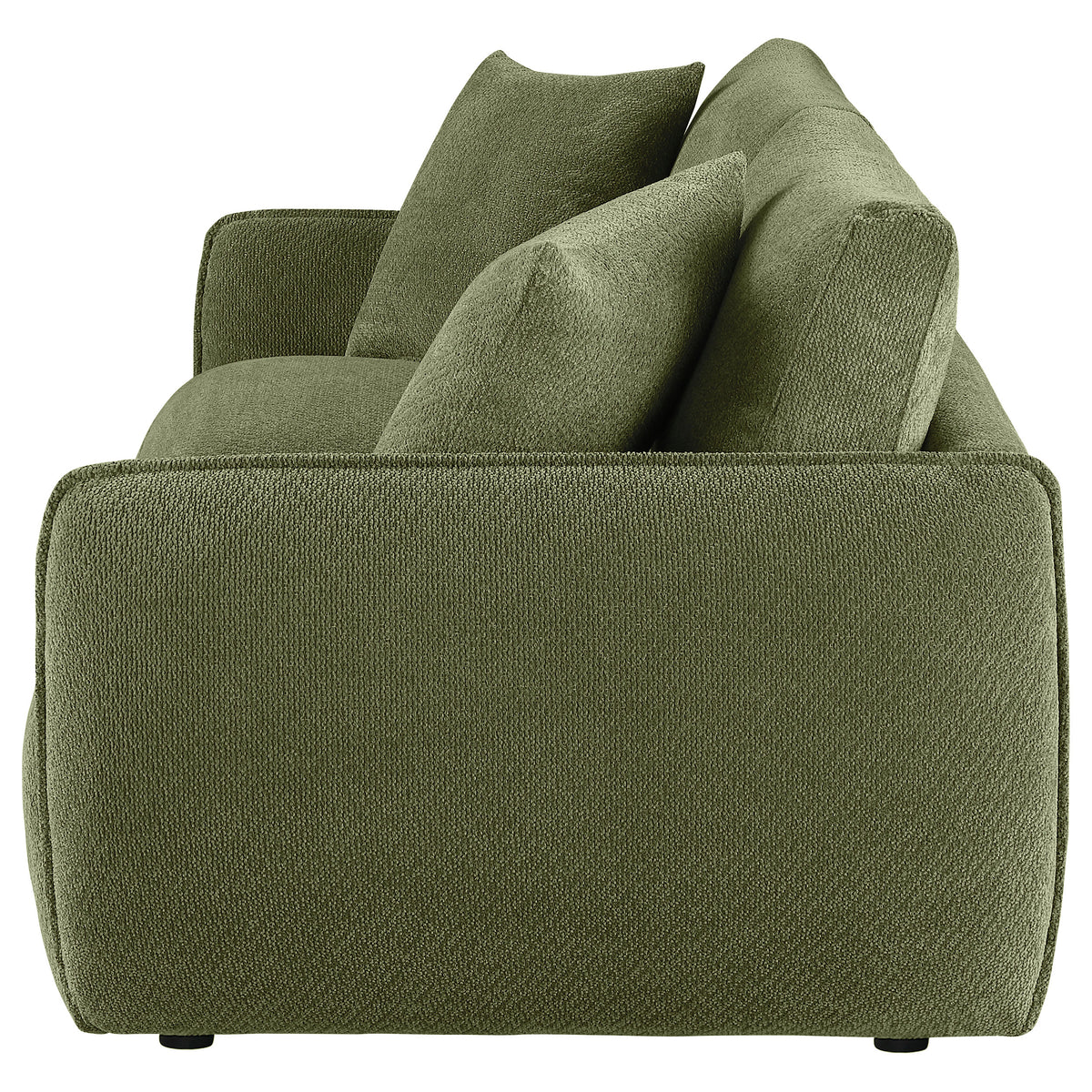 Elysia Fabric Upholstered Modular Lounge Loveseat - Green