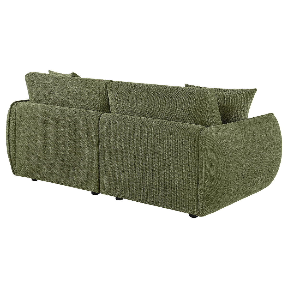 Elysia Fabric Upholstered Modular Lounge Loveseat - Green