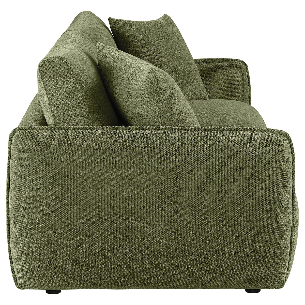 Elysia Fabric Upholstered Modular Lounge Loveseat - Green