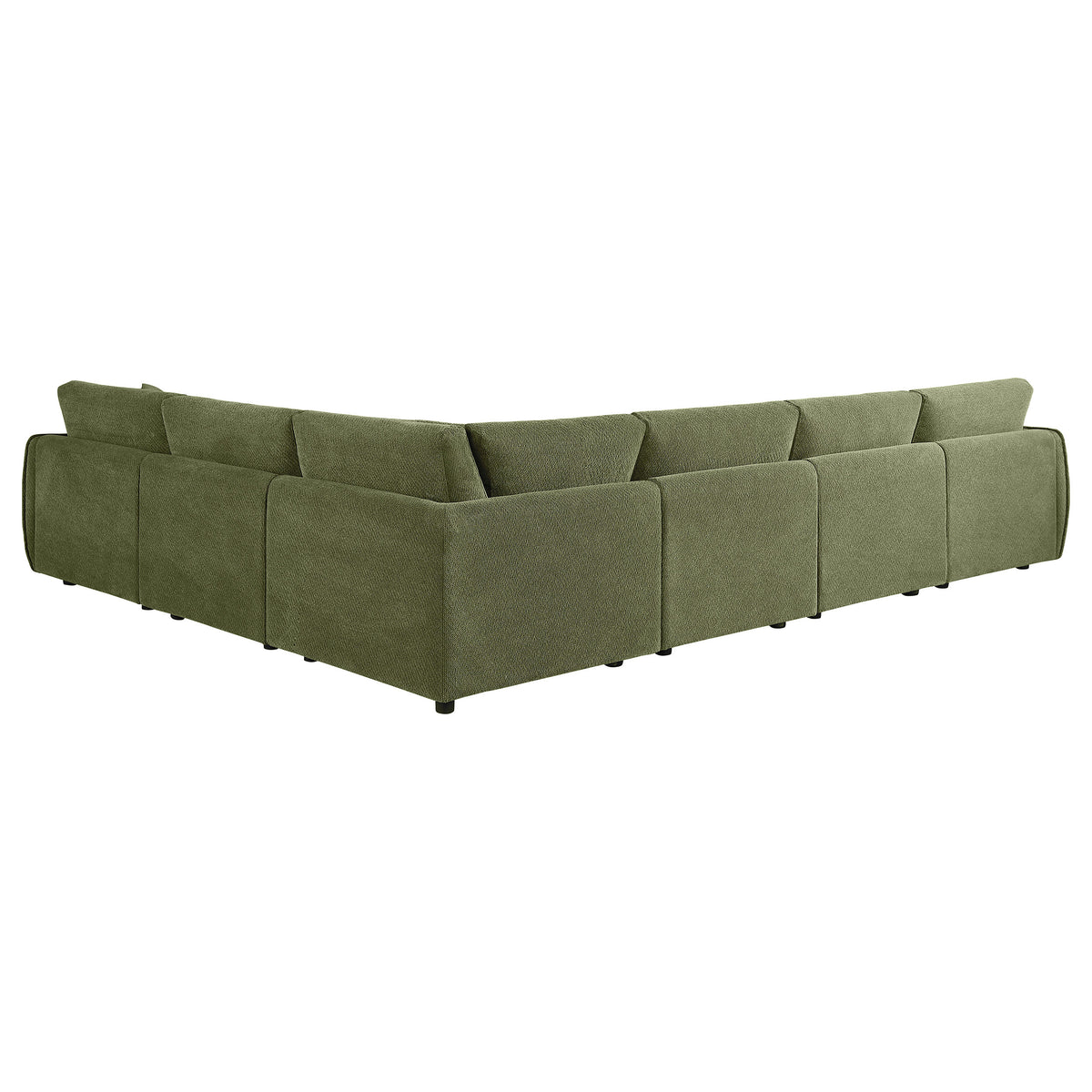Elysia 6-piece Fabric Upholstered Modular Sectional Sofa - Green