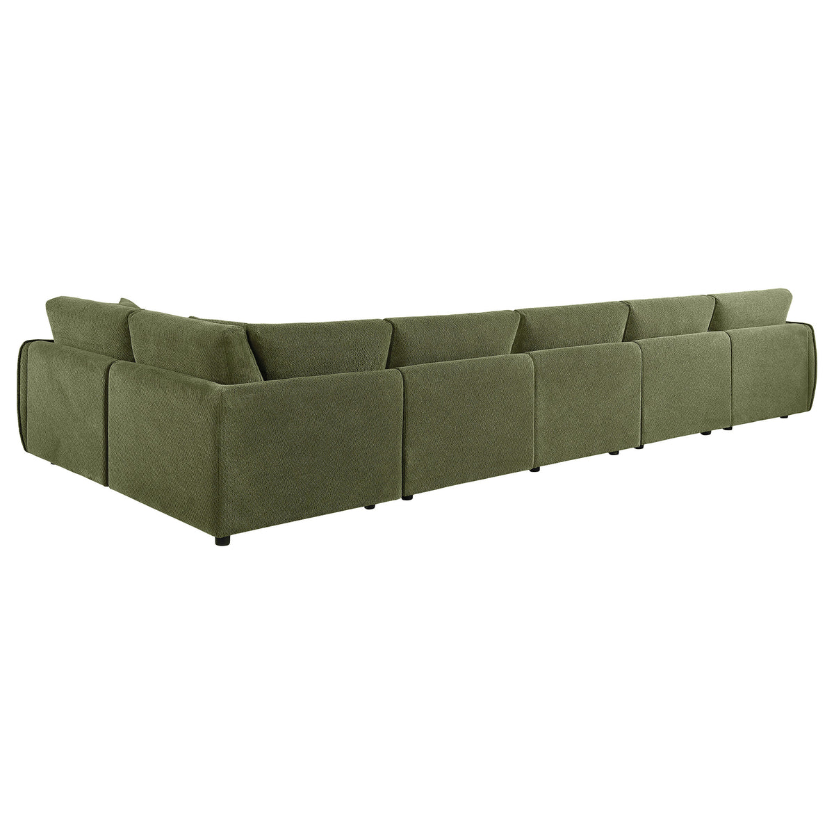 Elysia 6-piece Fabric Upholstered Modular Sectional Sofa - Green