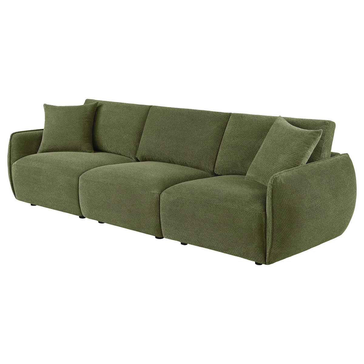 Elysia Fabric Upholstered Modular Lounge Sofa - Green