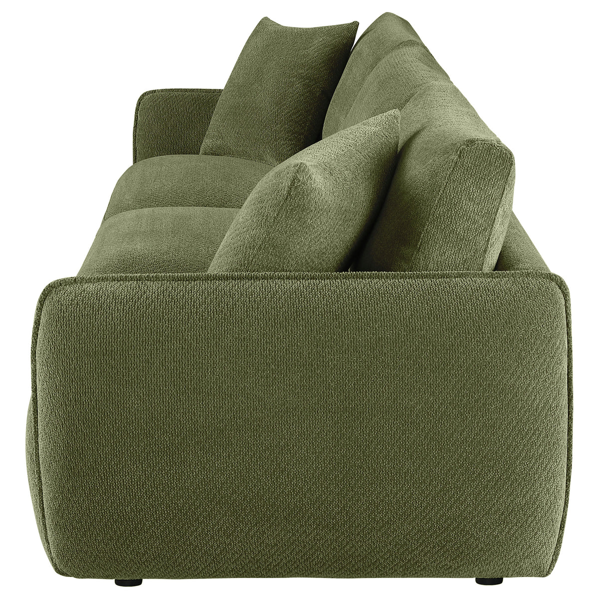 Elysia Fabric Upholstered Modular Lounge Sofa - Green