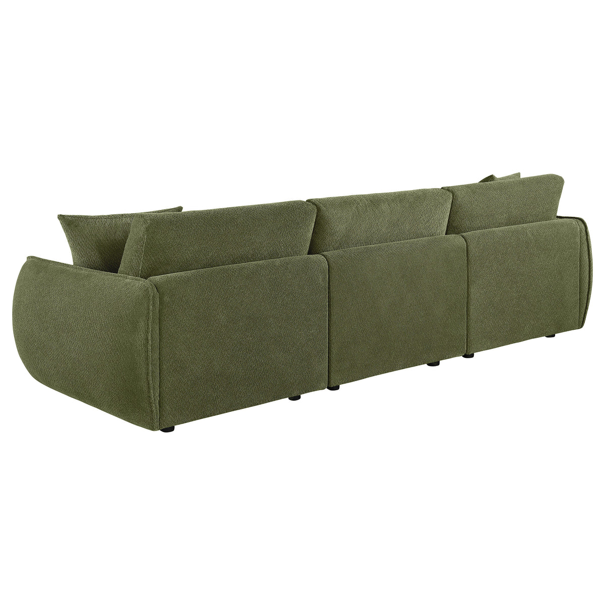 Elysia Fabric Upholstered Modular Lounge Sofa - Green
