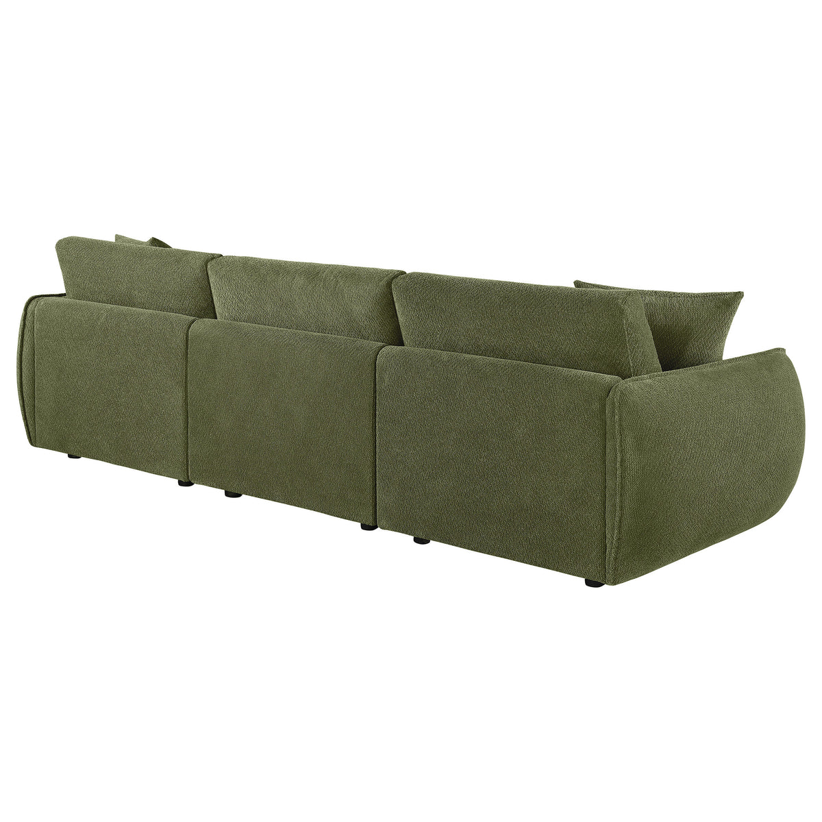 Elysia Fabric Upholstered Modular Lounge Sofa - Green
