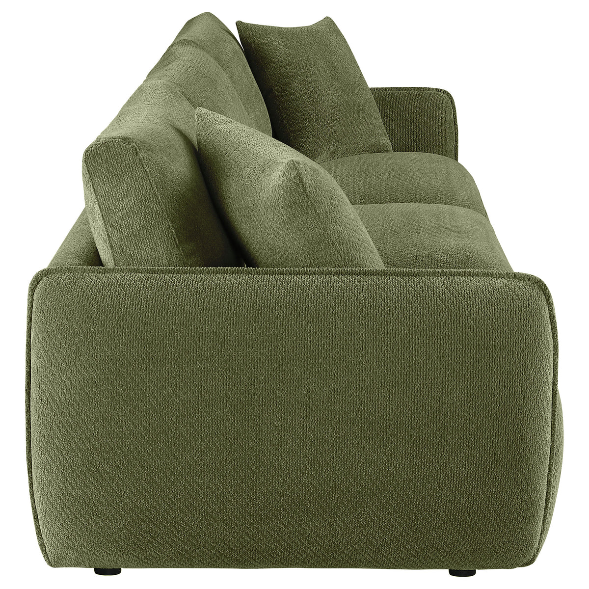 Elysia Fabric Upholstered Modular Lounge Sofa - Green