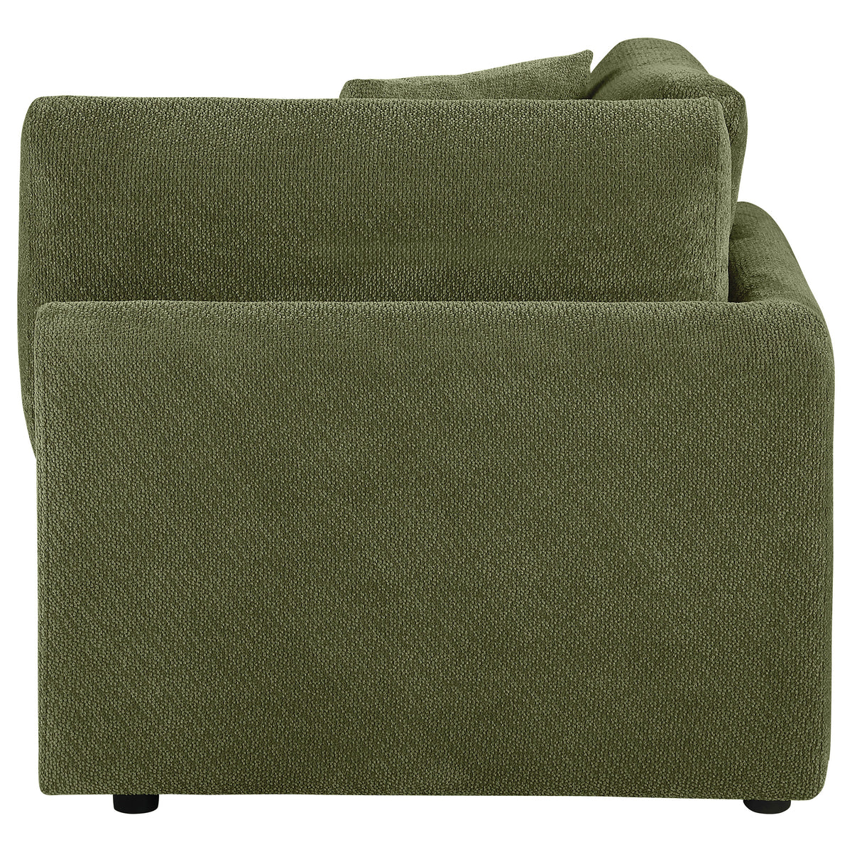 Elysia Fabric Upholstered Modular Corner Chair - Green