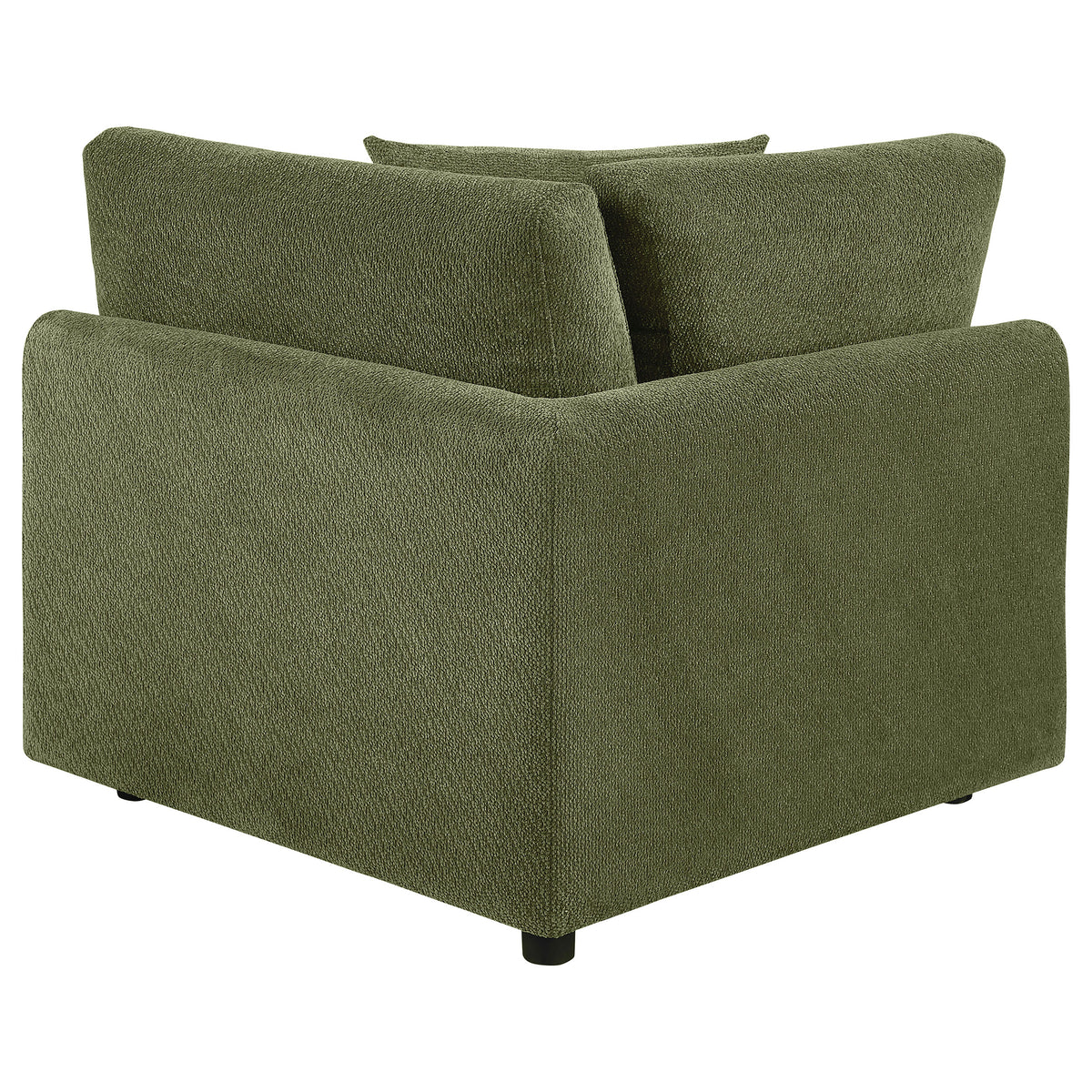 Elysia Fabric Upholstered Modular Corner Chair - Green