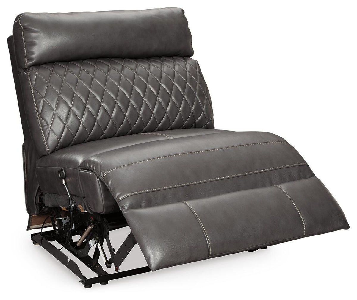 Samperstone Armless Recliner Faux Leather