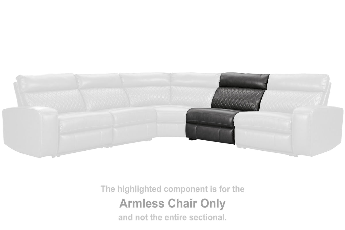 Samperstone Armless Chair Faux Leather