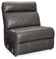 Samperstone Armless Chair Faux Leather