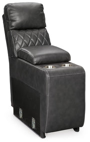 Samperstone Console with Storage Faux Leather