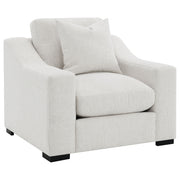 Ashlyn Fabric Upholstered Track Arm Accent Chair Sand