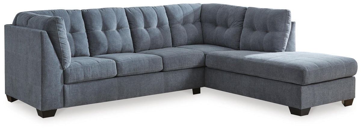 Marleton 2-Piece Sectional with Chaise Microfiber