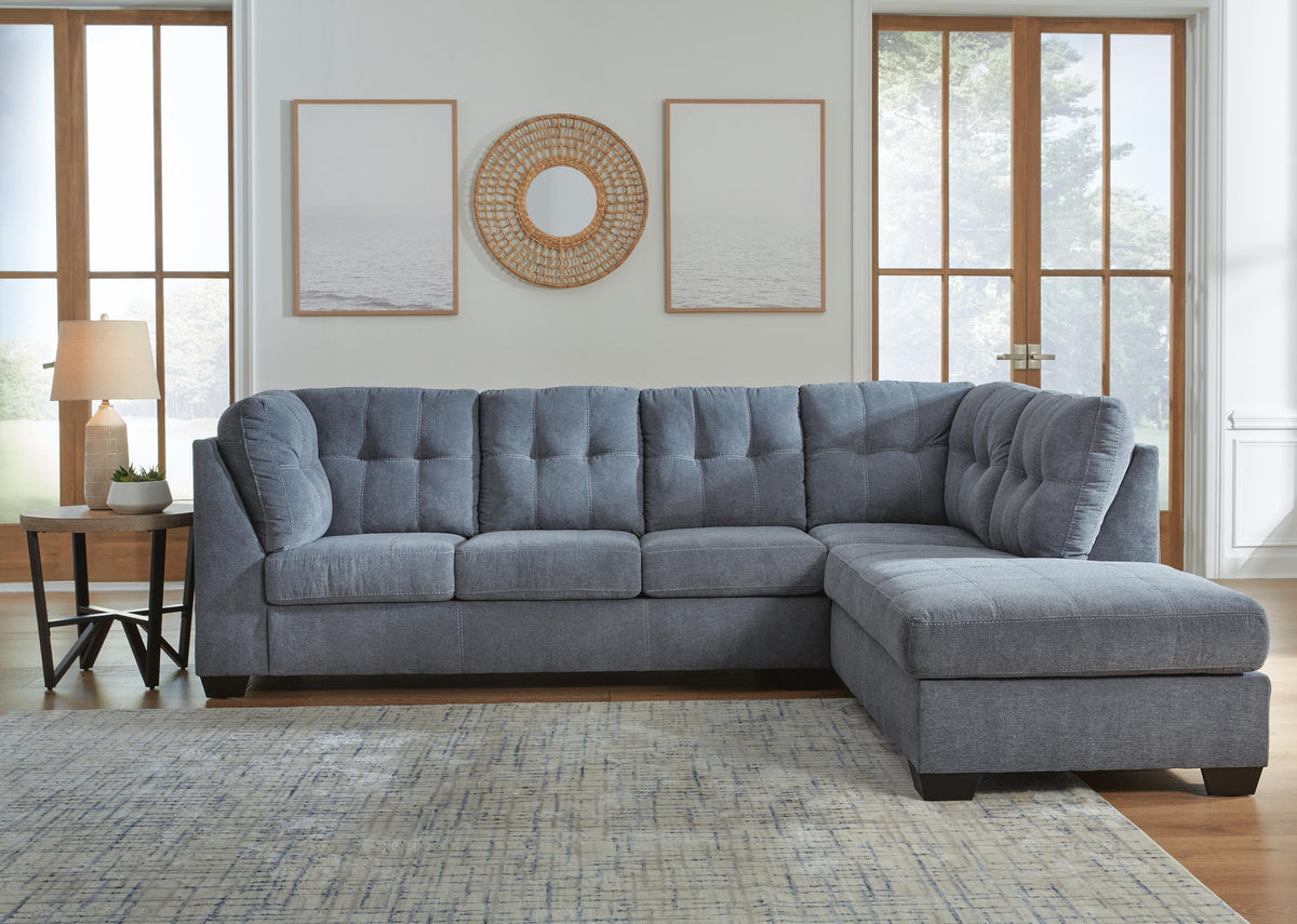 Marleton 2-Piece Sectional with Chaise Microfiber