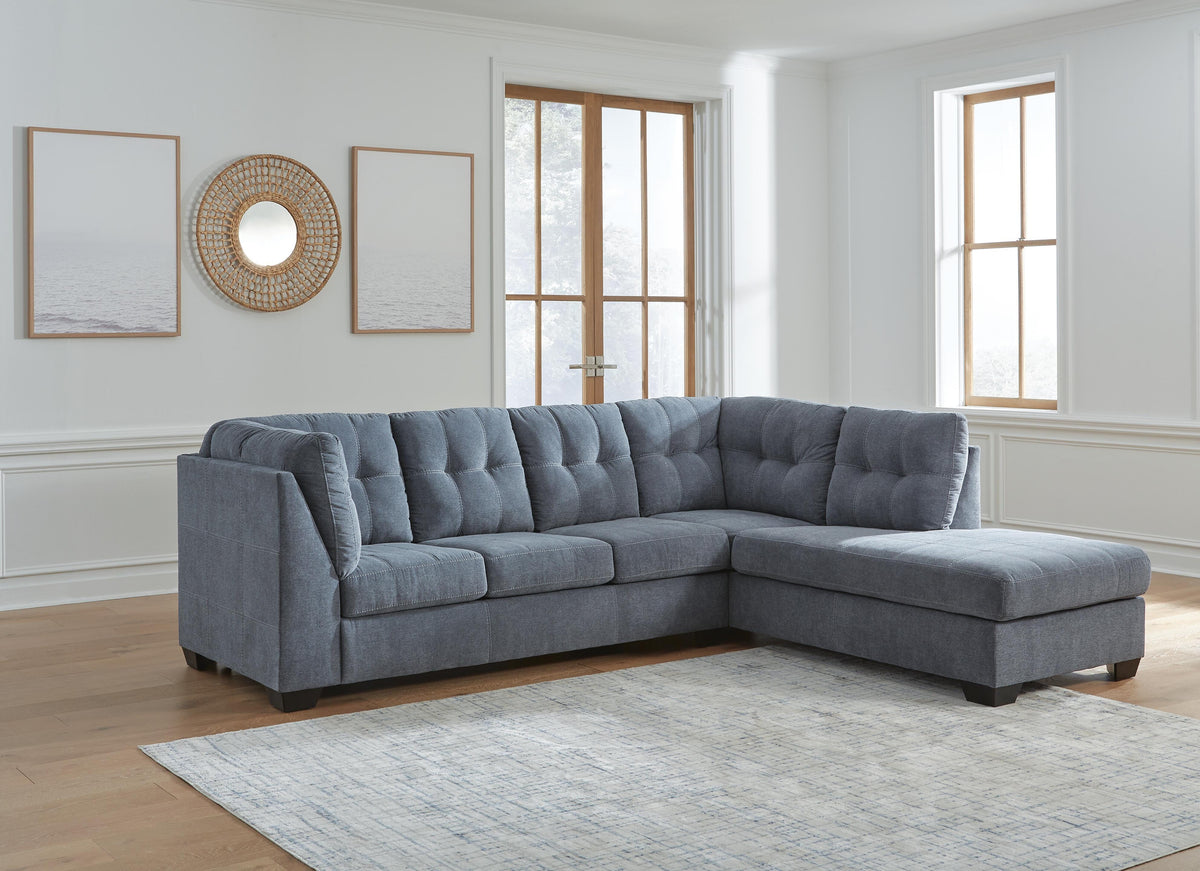 Marleton 2-Piece Sectional with Chaise Microfiber