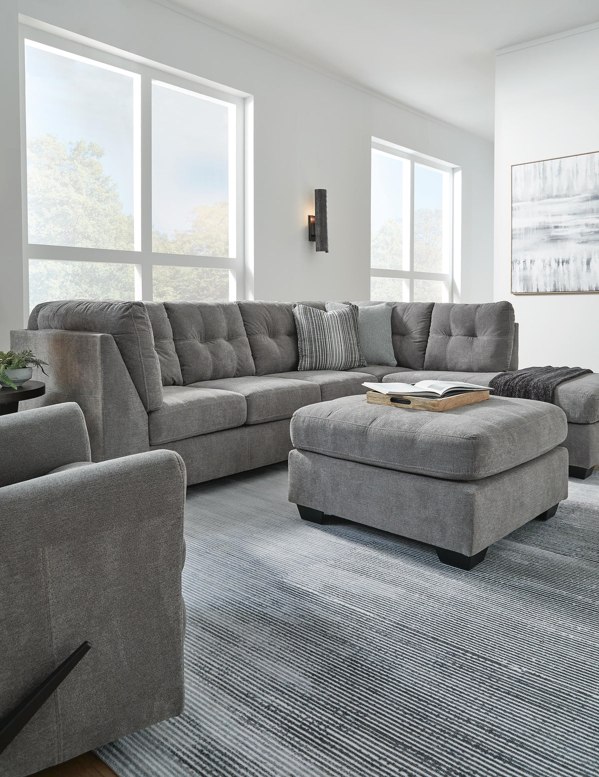 Marleton 2-Piece Sectional and Ottoman